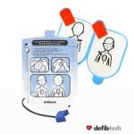 Electrodes de défibrillation pour défibrillateur automatisé externe lifeline enfant. compatible dea dsa
